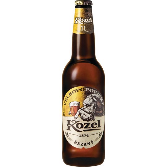 Velkopopovický Kozel řezaný 0,5l - sklo