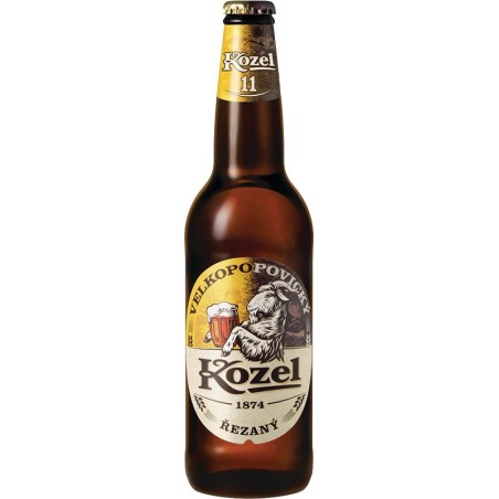 Velkopopovický Kozel řezaný 0,5l - sklo