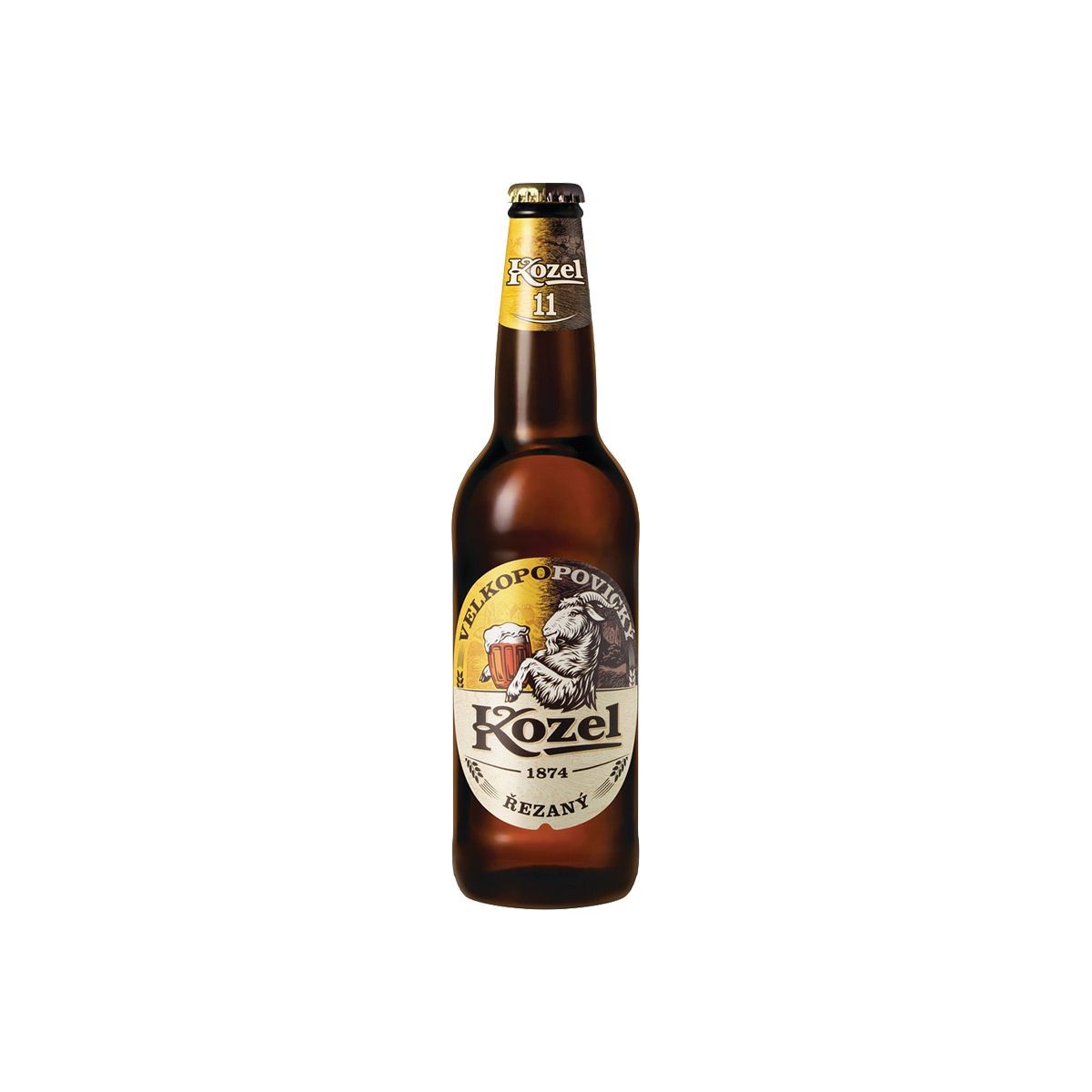 Velkopopovický Kozel řezaný 0,5l - sklo