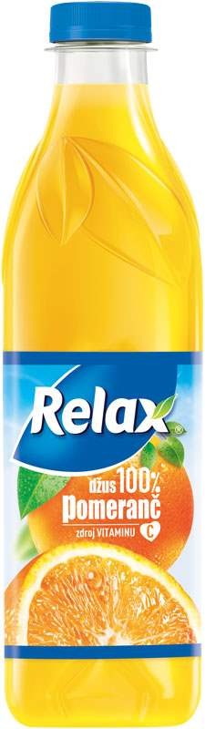 Relax pomeranč 100% 1l - PET