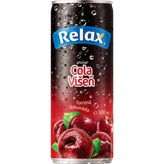 Relax Limonáda cola+višeň 0,33l plech