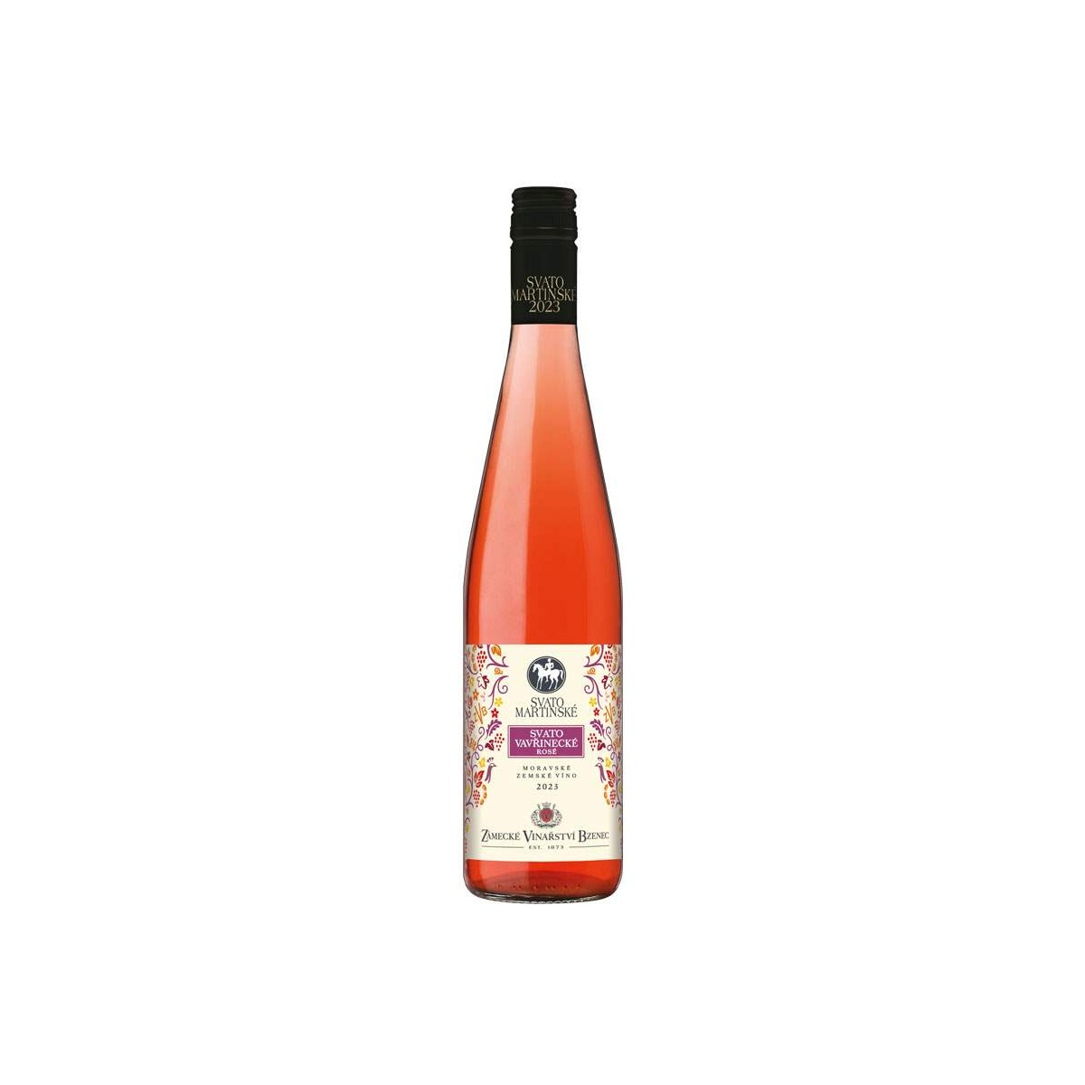 Svatomartinské Svatovavřinecké rosé 0,75l - Zámecké vinařství Bzenec