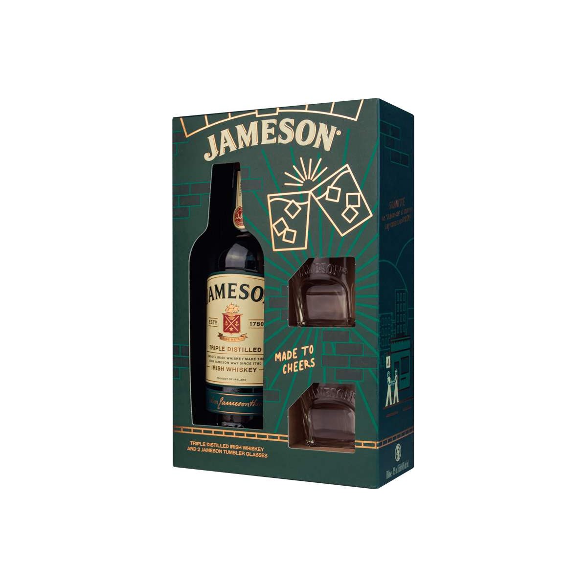 Jameson 0,7l - kazeta 2 sklenice