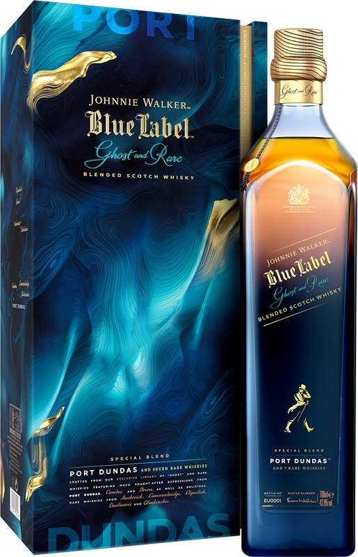 Johnnie Walker Blue label Blue Label Ghost and Rare 60 let 0,7l