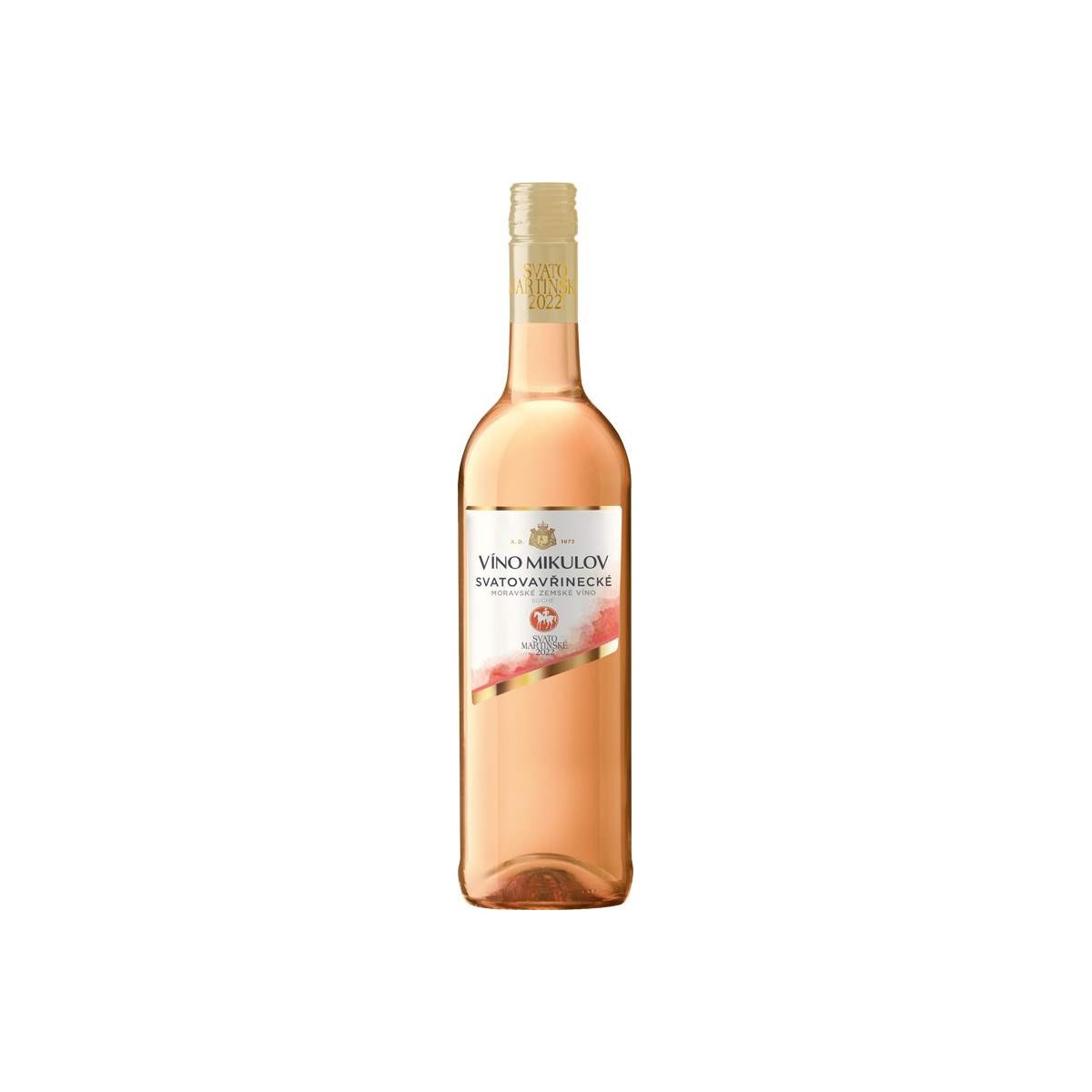 Svatomartinské Svatovavřinecké rosé 0,75l - Mikulov