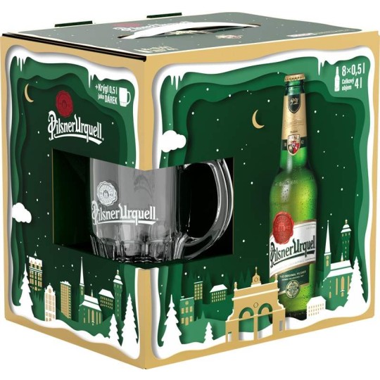 Pilsner Urquell multipak 8x0,5l + krýgl