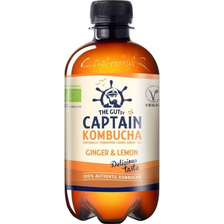 Captain Kombucha Zázvor & citron 0,4l PET`