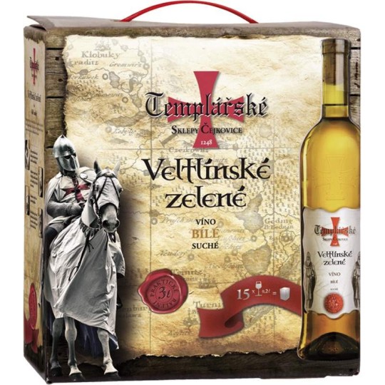 Veltlínské zelené 3l BiB - Templářské sklepy