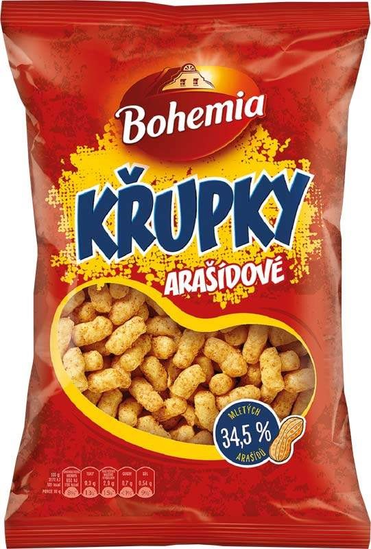 Křupky arašídové 200g Bohemia