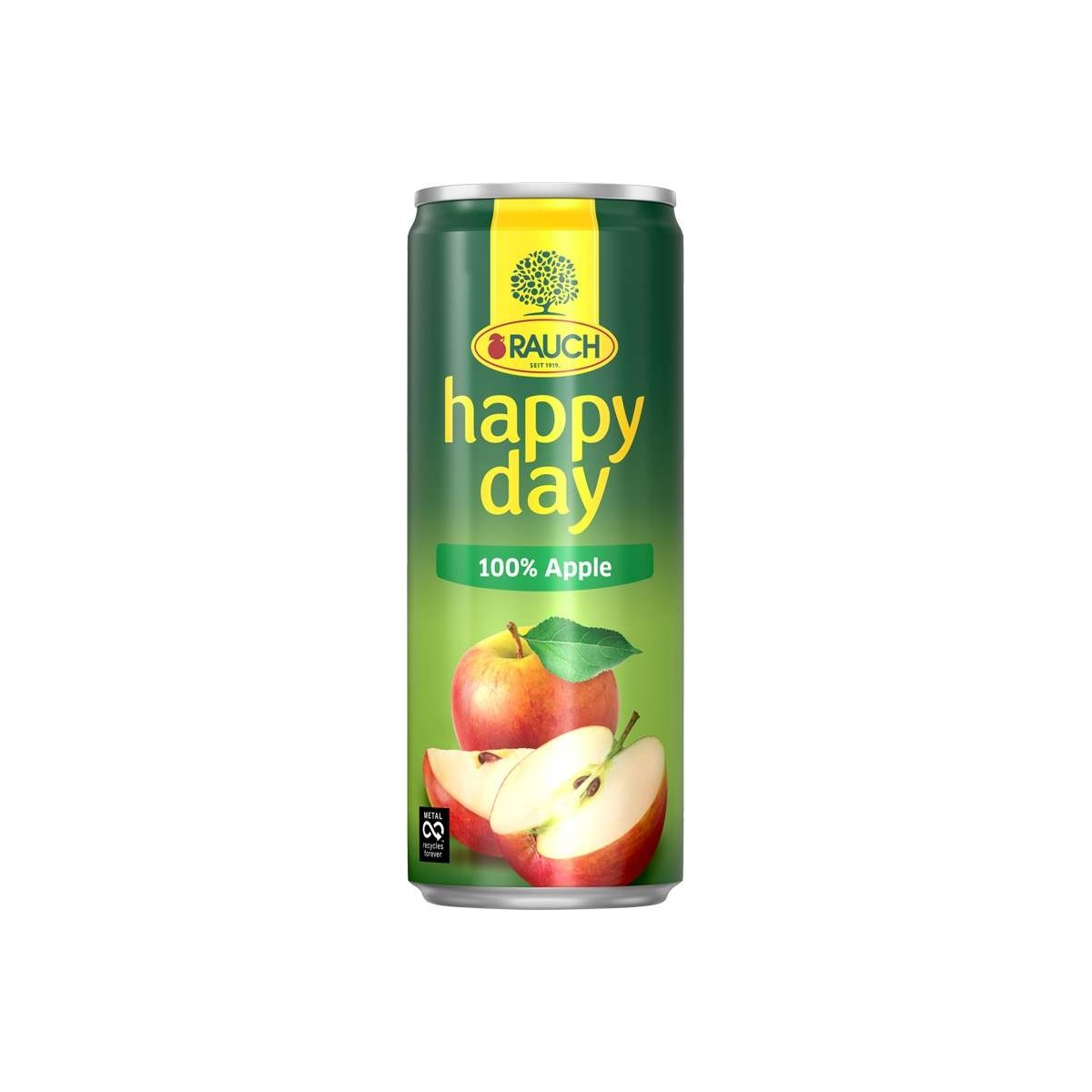 Rauch Happy Day jablko 100% 0,33l - plech