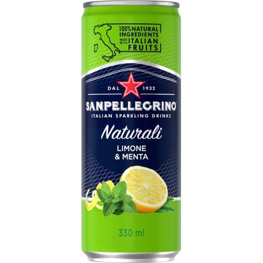 San Pellegrino Limone & Menta 0,33l plech