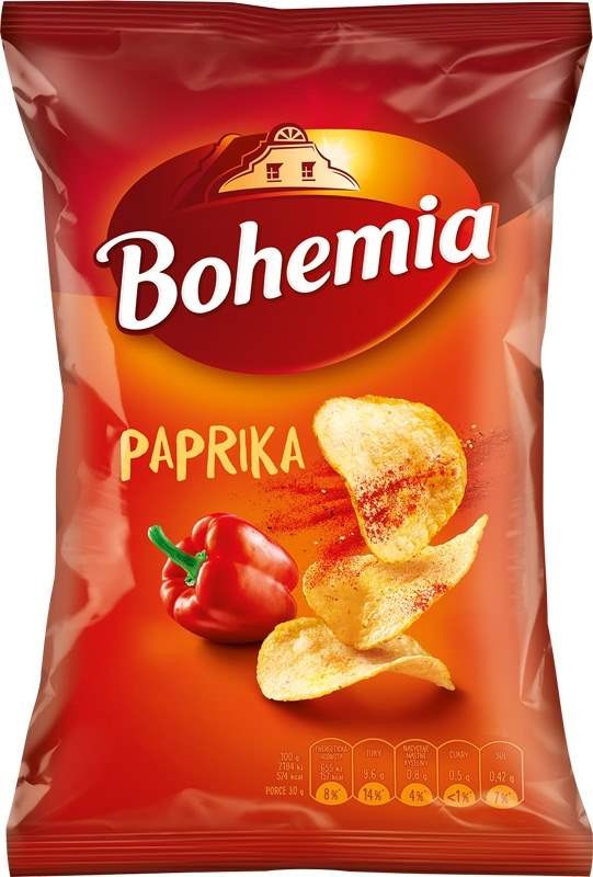 Bohemia chips paprika 60g
