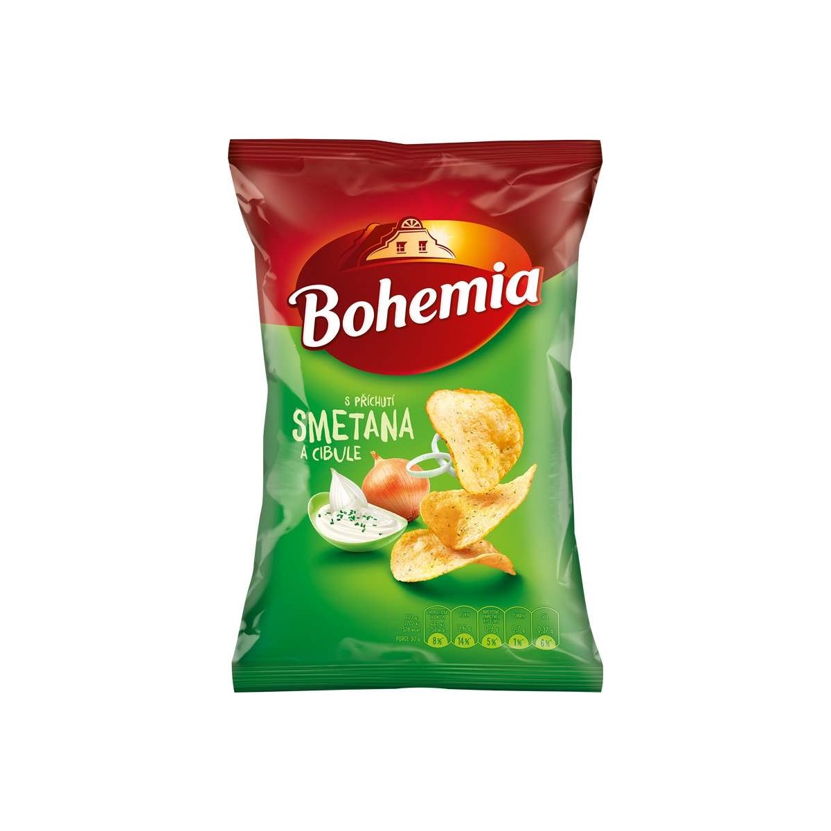 Bohemia chips smetana a cibule 60g