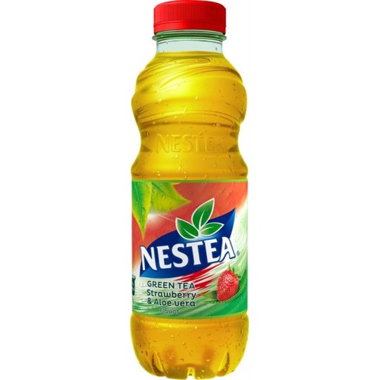 Nestea zelený čaj jahoda & aloe vera 0,5l - PET