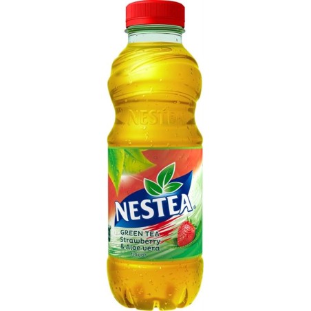 Nestea zelený čaj jahoda & aloe vera 0,5l - PET