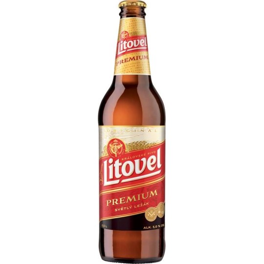 Litovel Premium Světlý ležák 0,5l - sklo