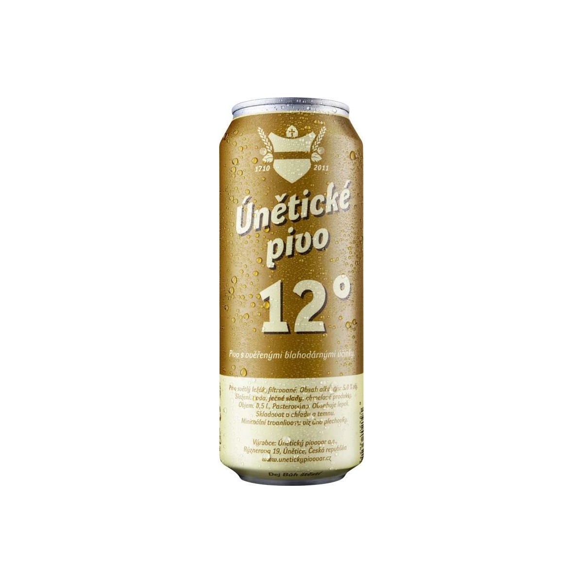 Únětické pivo 12 - 0,5l - plech