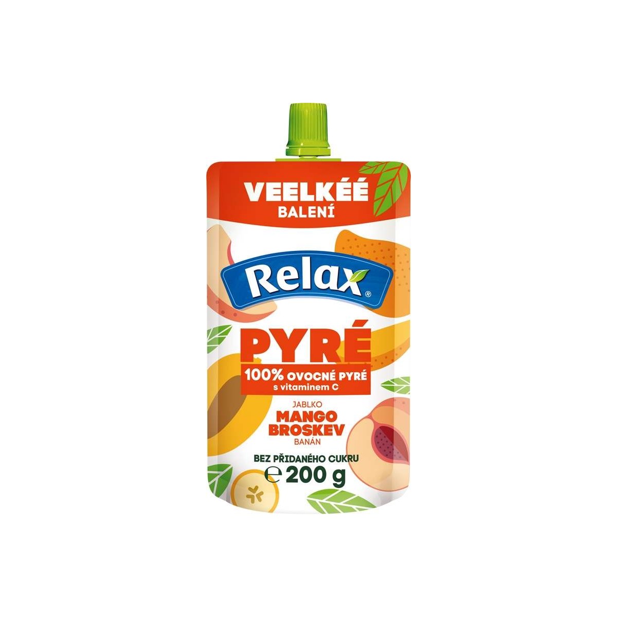 Relax pyré 100% mango-broskev-jablko-banán 200g