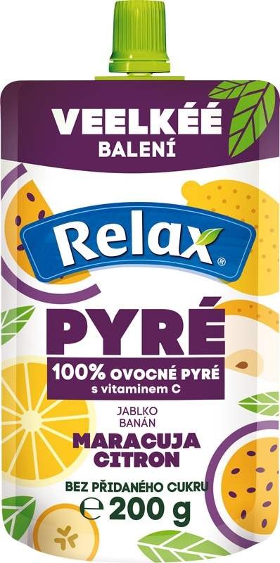 Relax pyré 100% maracuja-citron-jablko-banán 200g