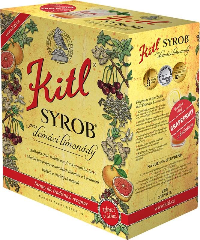 Kitl Syrob grapefruit s dužninou 5l