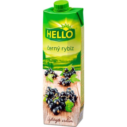 Hello černý rybíz 1l