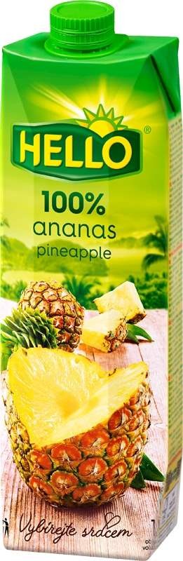 Hello ananas 100% 1l