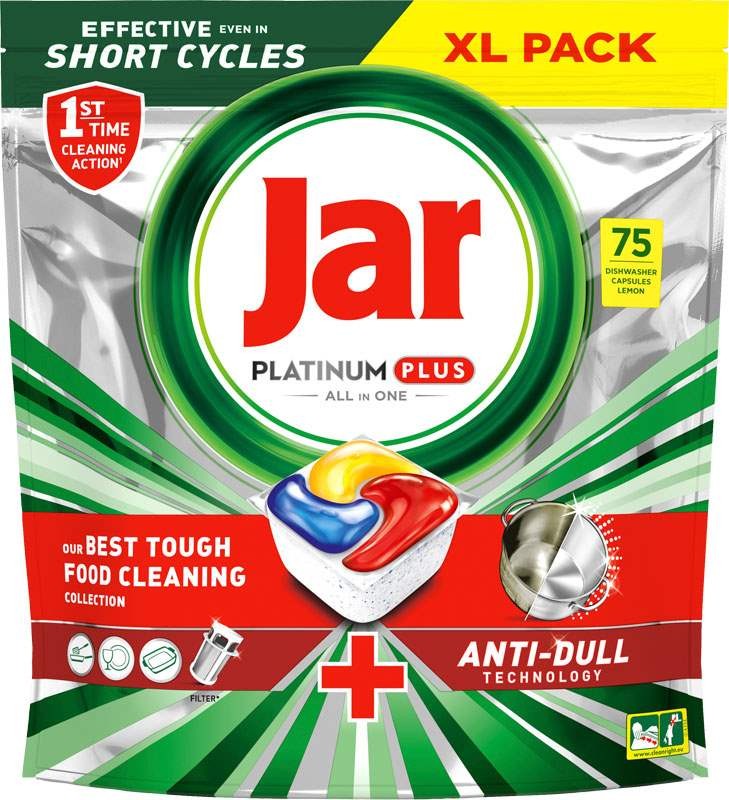 Jar Platinum Plus tablety do myčky 75 ks