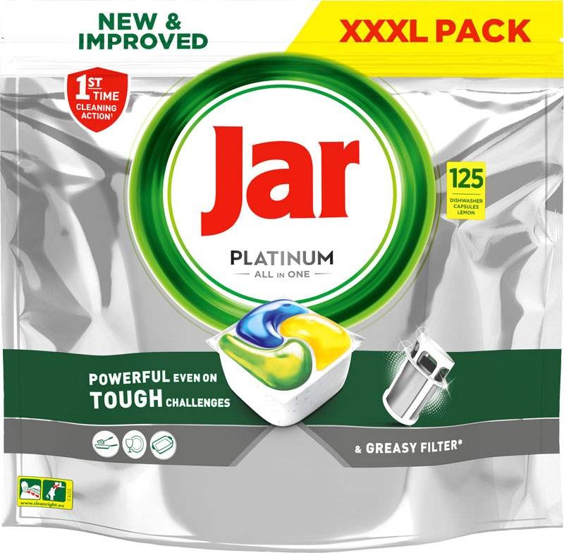 Jar Platinum tablety do myčky 125 ks