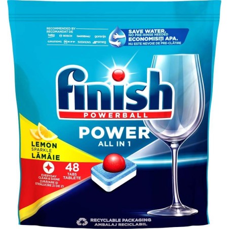 Finish Power All in One Lemon 48ks