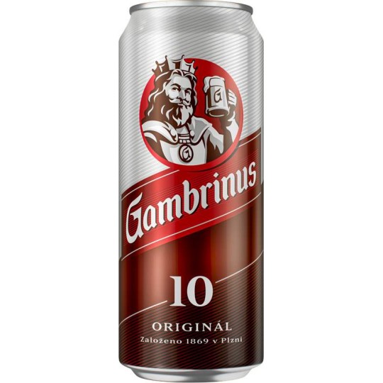 Gambrinus Originál 10 výčepní světlé 0,5l - plech