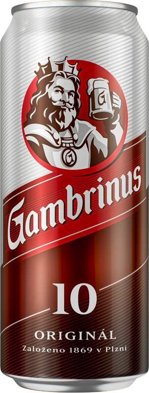 Gambrinus Originál 10 výčepní světlé 0,5l - plech