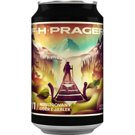 F.H. Prager 11 nefiltrovaný cider 0,33l - plech