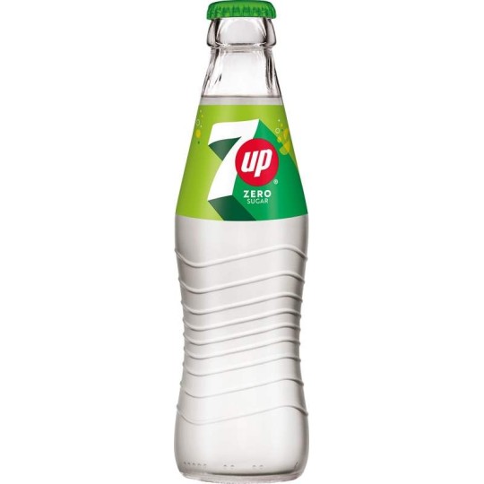 7UP ZERO 0,25l sklo