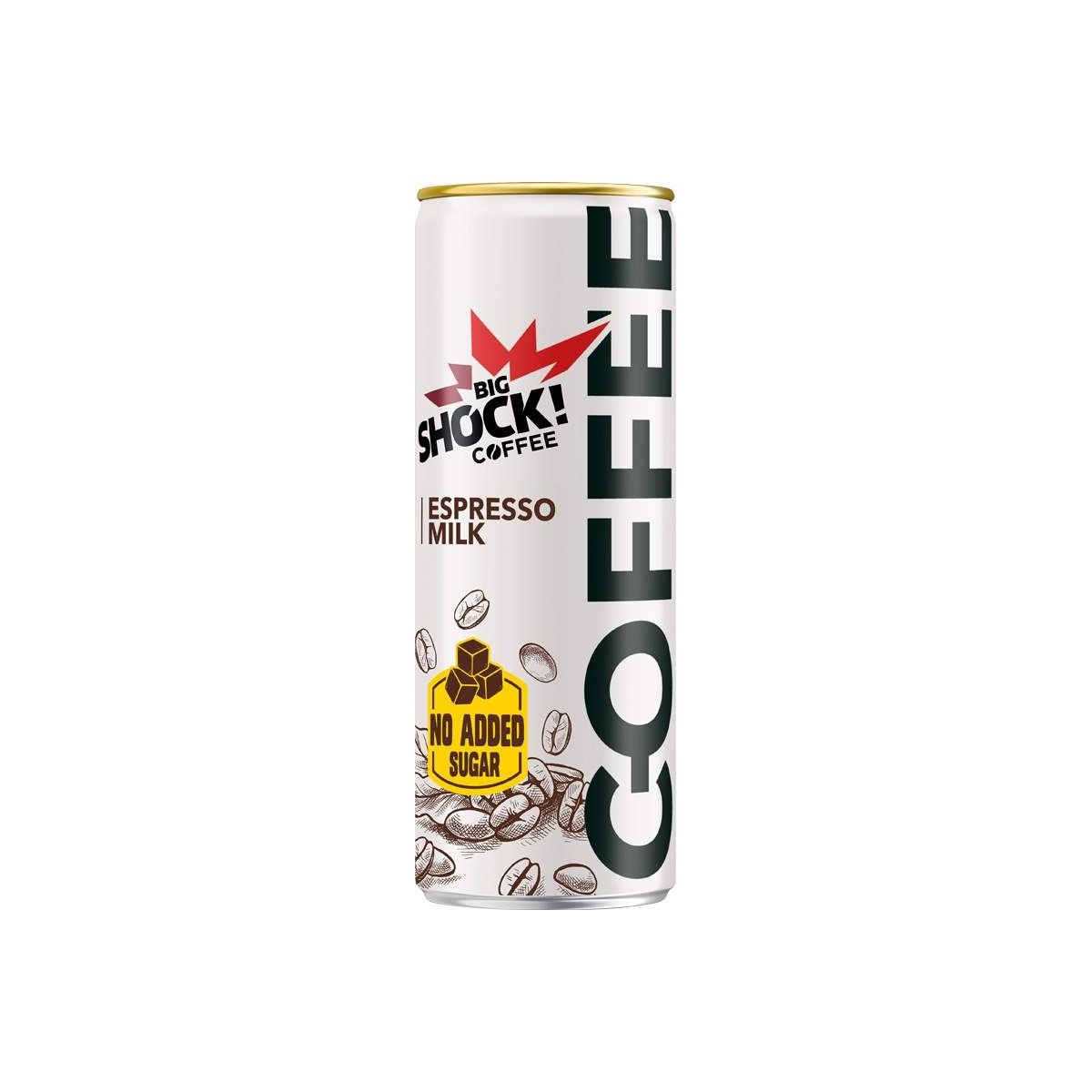 Big Shock! Coffee Espresso Milk bez cukru 0,25l - plech