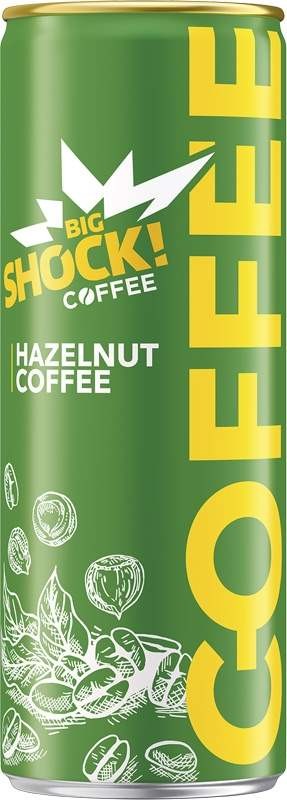 Big Shock! Coffee Hazelnut 0,25l - plech