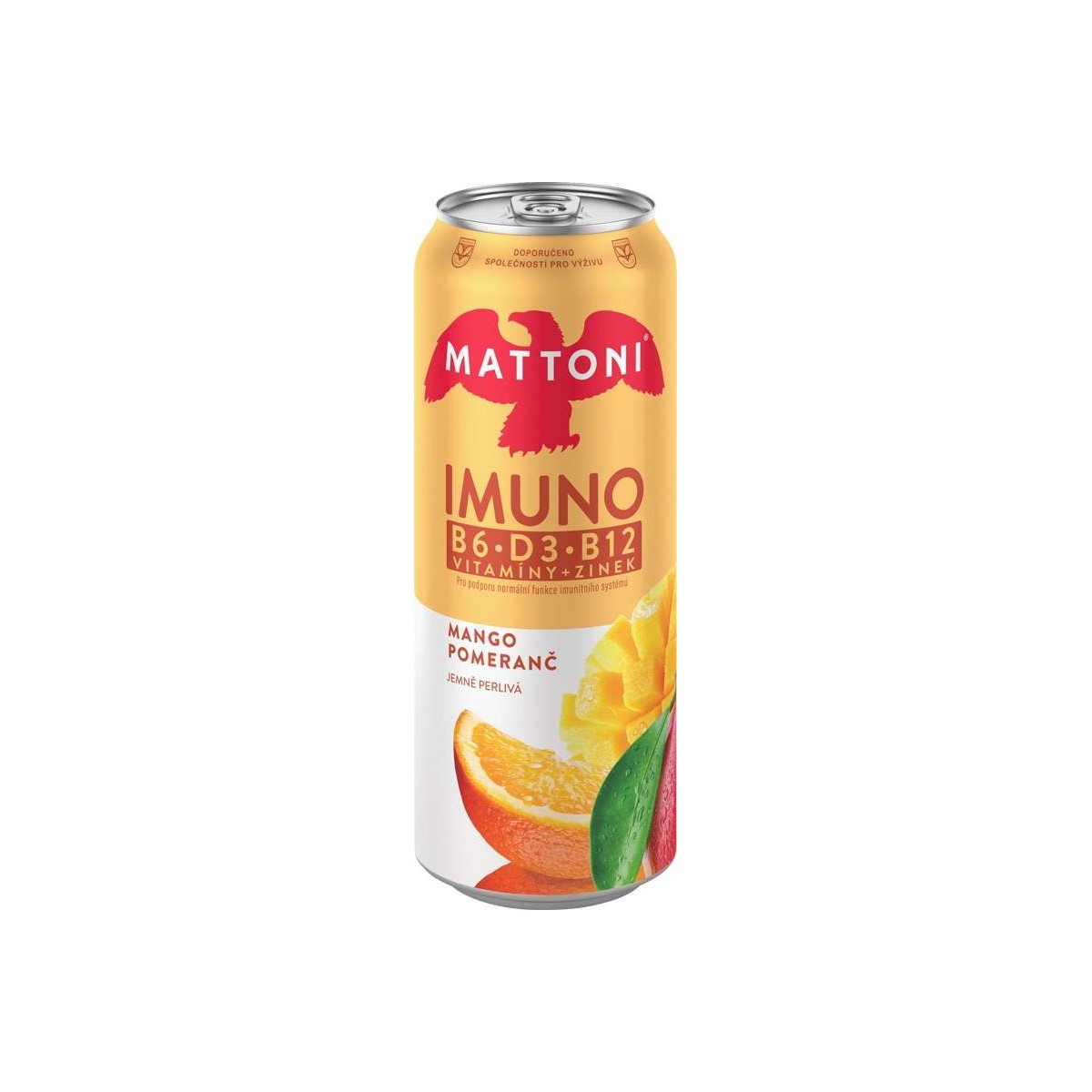 Mattoni Imuno pomeranč & mango 0,5l - plech