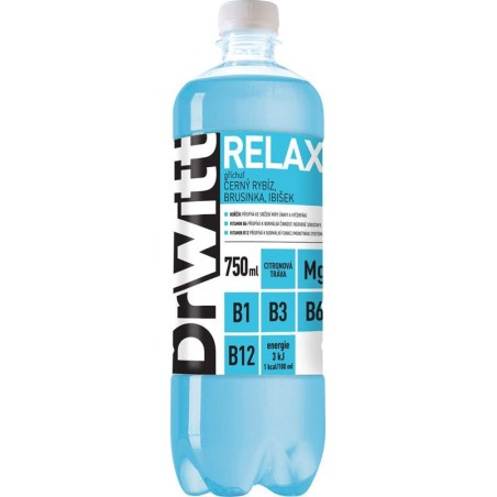 DrWitt Relax černý rybíz, brusinka & ibišek 0,75l - PET