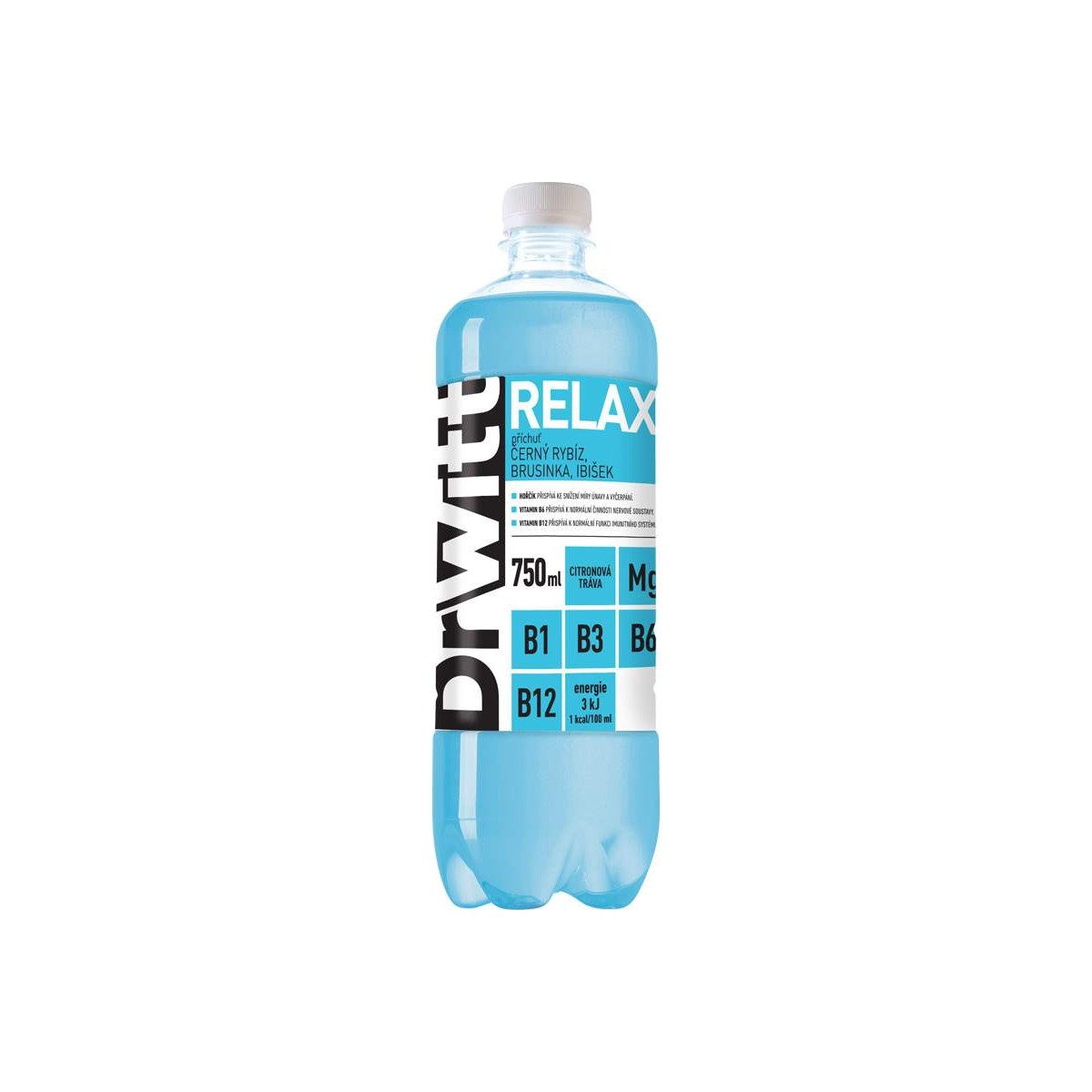 DrWitt Relax černý rybíz, brusinka & ibišek 0,75l - PET