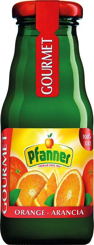 Pfanner Gourmet Pomeranč 100% 0,2l - sklo