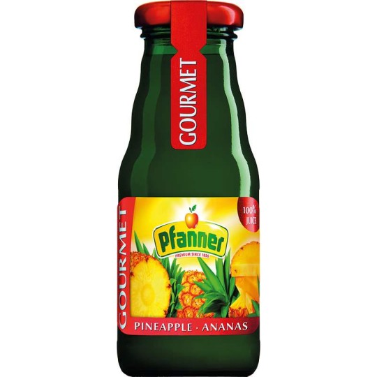 Pfanner Gourmet Ananas 100% 0,2l - sklo