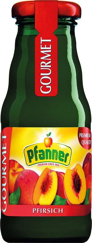 Pfanner Gourmet Broskev 0,2l - sklo