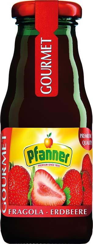 Pfanner Gourmet Jahoda 0,2l - sklo