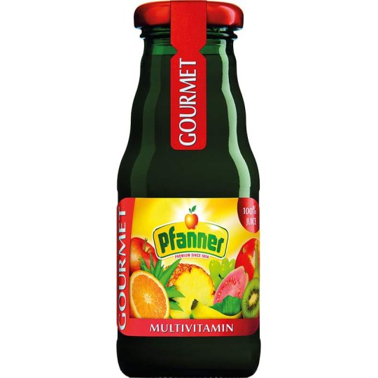 Pfanner Gourmet Multivitamin 100% 0,2l - sklo