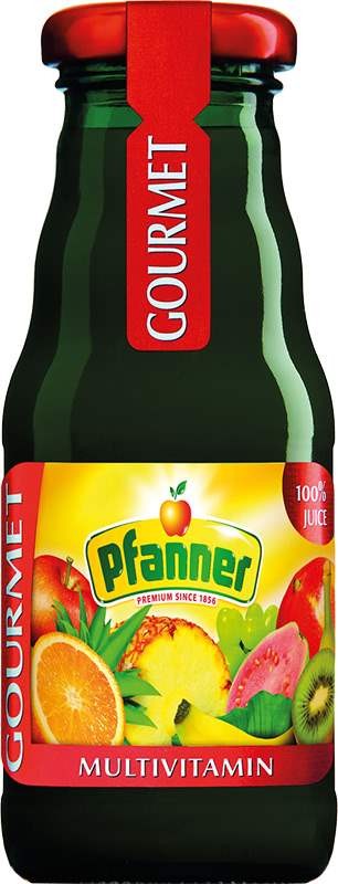 Pfanner Gourmet Multivitamin 100% 0,2l - sklo