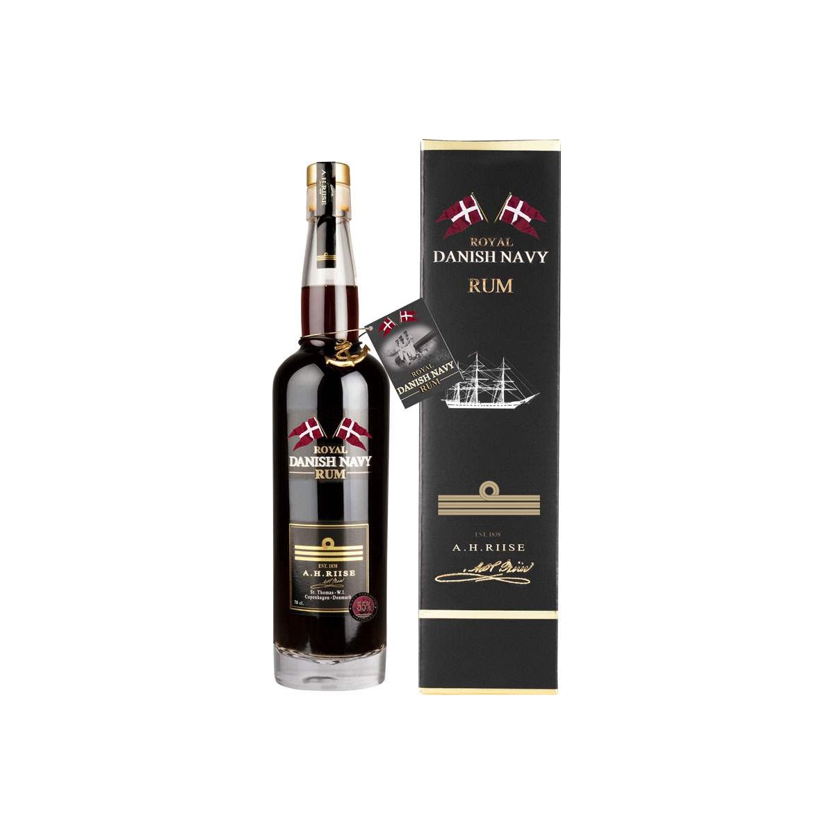 A.H.Riise Danish Navy Rum 55% 0,7l