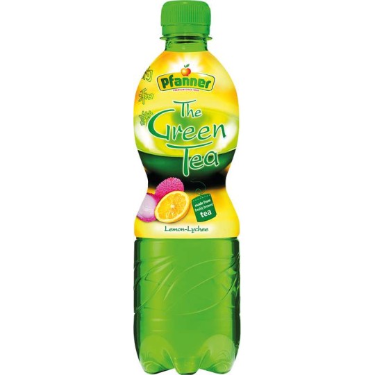 Pfanner zelený čaj citron + liči 0,5l - PET