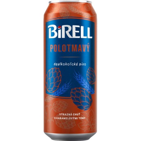 Birell polotmavý 0,5l plech