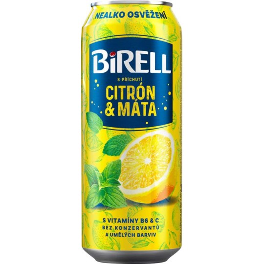 Birell Citron & máta 0,5l - plech