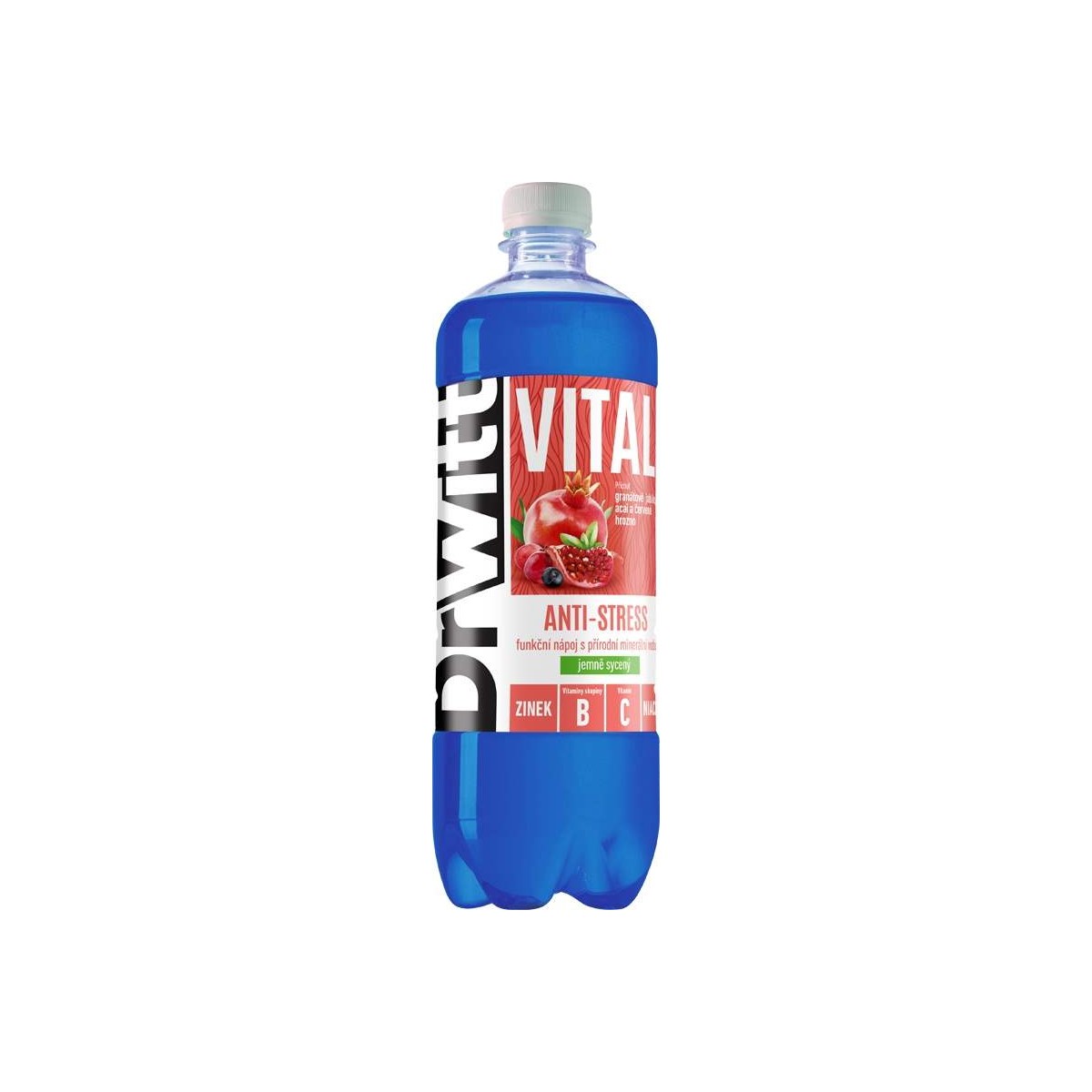 DrWitt Vital Anti-Stress - granátové jablko. acai a červené hrozno 0,75l - PET