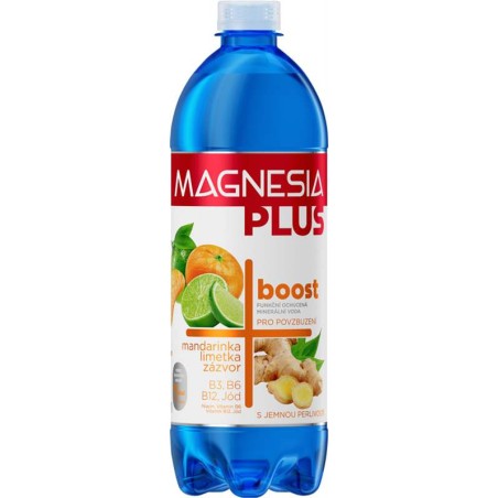 Magnesia Plus Boost mandarinka, limeta, zázvor 0,7l - PET